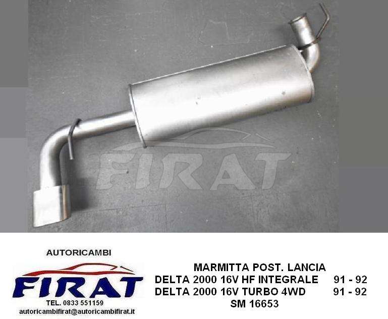 MARMITTA LANCIA DELTA HF INTEGRALE 90 -> POST. (RICHIESTA)